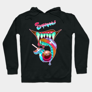 Sweet! Neon Monster Mouth Hoodie